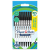 Paper Mate 2187678 Kilometrico Recycled Black Ball Pen pack of 8 pens 2187678
