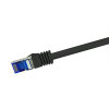 LogiLink C6A023S Networking Cable Black 0.5 M C6A023S