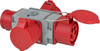 Brennenstuhl 1081670 Power Plug Adapter Grey. Red 1081670