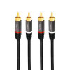 LogiLink CA1206 Audio Cable 3 M 2 X Rca Black CA1206