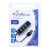 MediaRange MRCS502 Interface Hub 480 Mbit/S Black MRCS502