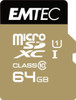 Emtec ECMSDM64GXC10GP MicroSD Card 64GB SDXC CL.10 ECMSDM64GXC10GP
