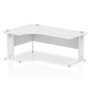Dynamic Impulse 1800Mm Left Crescent Desk White Top White Cable Managed Leg MI00 I002398 Dynamic Impulse 1800Mm Left Crescent Desk White Top White Cable Managed Leg MI00 I002398