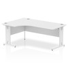 Dynamic Impulse 1800Mm Left Crescent Desk White Top White Cable Managed Leg MI00 I002398 Dynamic Impulse 1800Mm Left Crescent Desk White Top White Cable Managed Leg MI00 I002398
