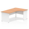 Dynamic Impulse 1800Mm Right Crescent Desk Oak Top White Panel End Leg TT000047 TT000047 Dynamic Impulse 1800Mm Right Crescent Desk Oak Top White Panel End Leg TT000047 TT000047