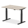 Dynamic Air 1200 X 800Mm Height Adjustable Desk Grey Oak Top Black Leg HA01245 HA01245 Dynamic Air 1200 X 800Mm Height Adjustable Desk Grey Oak Top Black Leg HA01245 HA01245