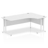 Impulse 1800Mm Right Crescent Desk White Top White Cantilever Leg MI002395 I002395 Impulse 1800Mm Right Crescent Desk White Top White Cantilever Leg MI002395 I002395