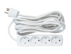 MicroConnect GRU00450WDK 4-way Danish Power Strip 5m GRU00450WDK