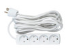 MicroConnect GRU00450WDK 4-way Danish Power Strip 5m GRU00450WDK