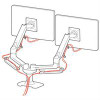 Ergotron 45-245-224 LX Dual Side-by-Side Arm 45-245-224