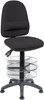 Ergo Twin Deluxe Draughter High Back Fabric Operator Office Chair Without Arms B 2900BLK/1164