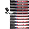 edding 300 Permanent Marker A8 Bullet Black Box of 10 EDD300001