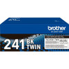 Brother Black Toner Cartridge Twin Pack 2 X 2.5K Pages Pack 2 - Tn241bk TN241BKTWIN