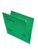 Rexel Crystalfile Flexi Foolscap Suspension File 15mm V Base Green Pack of 50 3000040