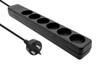 MicroConnect MC-GRU0607DKB Danish Power Strip 6-way MC-GRU0607DKB