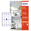Avery Printable Tent Card 120X45mm 4 Per Sheet 190Gsm White Pack 40 L4794-10 L4794-10