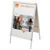 Nobo A Board Snap Frame Poster Display 700X1000mm Aluminium Frame Plastic Front 1902205