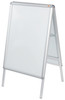 Nobo A Board Snap Frame Poster Display A1 Aluminium Frame Plastic Front Silver 1 1902206
