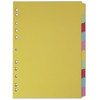 Elba Divider 10 Part A4 160Gsm Card Assorted Colours 400007246 400007246