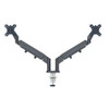 Leitz Ergo Space-Saving Dual Monitor Arm Suitable for Monitors Upto 32"es Dark G 65370089