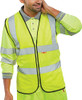 Beeswift Fire Retardant Hi-Vis Vest Saturn Yellow Size XXXL CFRWCSYXXXL