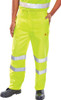 Beeswift Tesla Fire Retardant Hi-Vis Anti-Static Trousers Saturn Yellow Size 36T CFRASTETSY36T