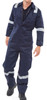 Beeswift Burgan Fire Retardant Anti-Static Boilersuit Navy Blue Size 42 CFRASBBSN42