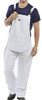 Beeswift Cotton Drill Bib And Brace White Size 44 CDBBW44