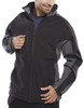 Beeswift Two-Tone Soft Shell Jacket Black/Grey Size XL SSJTTBLGYXL