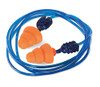 Beeswift Qed Snr34 Corded Tri Flange Reusable Ear Plugs Orange QED602C