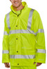 Beeswift Hi-Vis Breathable Pu Jacket Saturn Yellow Size S PUJ471SYS