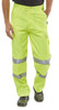 Beeswift Hi-Vis Poly Cotton Trousers Saturn Yellow Size 44 PCTENSY44