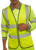 Beeswift Hi-Vis Vest Zip Fastened Saturn Yellow Size 4XL WCENGSYZ4XL