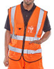 Beeswift Hi-Vis Executive Id Vest Orange Size 2XL WCENGEXECORXXL