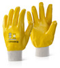 Beeswift Nitrile Knitted Wrist Fully Coated Light Weight Gloves Yellow Size 10 NKWFCLWN10
