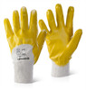 Beeswift Nitrile Knitted Wrist m Coated Light Weight Gloves Yellow Size 8 NKWPCLWN08