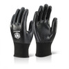 Beeswift Nitrile Fully Coated Polyester Gloves Black Size L NDGFCBLL