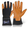 Mecdex Flux Welder Mechanics Gloves Tan Size S MECWD-711S