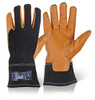 Mecdex Flux Welder Mechanics Gloves Tan Size S MECWD-711S