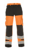 Hydrowear Hertford Hi-Vis Two Tone Trousers Orange / Black Size 40 HYD044474ORBL40