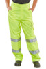 Beeswift Ladies Hi-Vis Trousers Saturn Yellow Size 30 LPCTENSY30