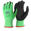 Beeswift Kutstop Micro Foam Nitrile Green Cut Level 5 Gloves Green Size M KS15M