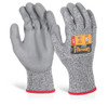 Beeswift Glovezilla Pu m Coated Gloves Grey Size S GZ03GYS