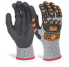 Beeswift Glovezilla Nitrile m Coated Gloves Grey Size L GZ04GYL