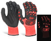 Beeswift Glovezilla Glow In The Dark Foam Nitrile Coated Gloves Red Size M GZ66REM