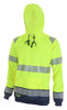 Beeswift Deltic Hi-Vis Two-Tone Hoodie Saturn Yellow / Navy Size 4XL HVTT025SYN4XL