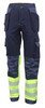Beeswift Deltic Hi-Vis Two-Tone Trousers Saturn Yellow / Navy Size 34 HVTT080SYN34