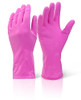 Beeswift Household Medium Weight Gloves Pink Size L HHMWPL