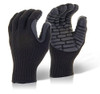 Beeswift Glovezilla Anti Vibration Gloves Black Size XL GZAVGXL