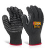 Beeswift Glovezilla Anti Vibration Gloves Black Size XL GZAVGXL